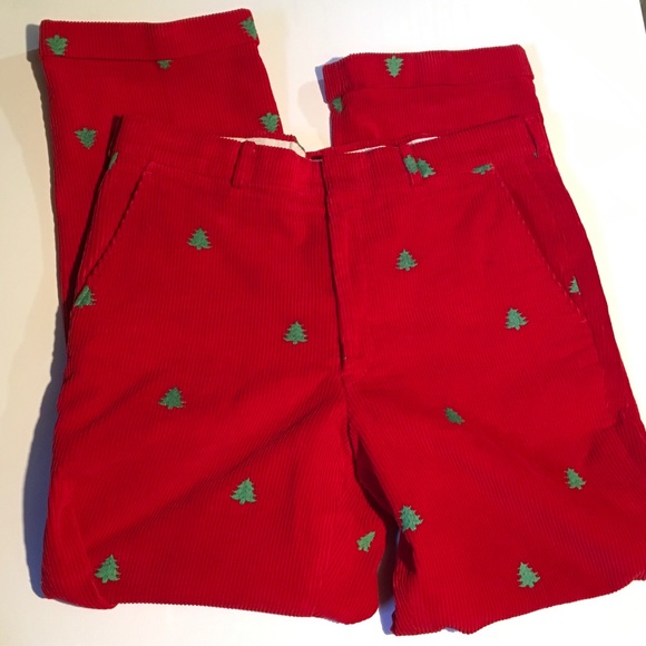 Vintage Other - Vintage Men’s corduroy Christmas tree pants